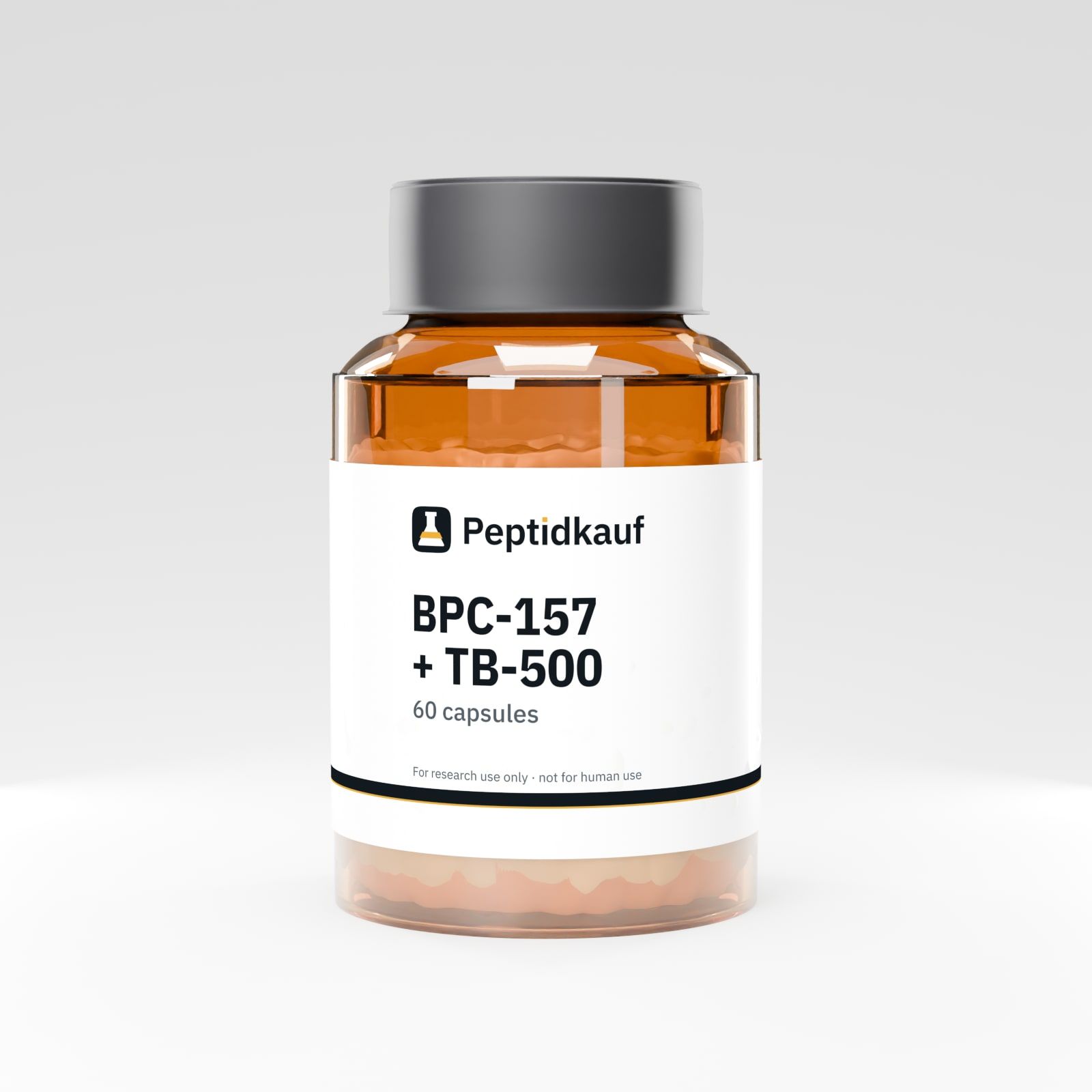 BPC-157 + TB-500 Kapseln 60 Kapseln mit Peptidkauf-Etikett