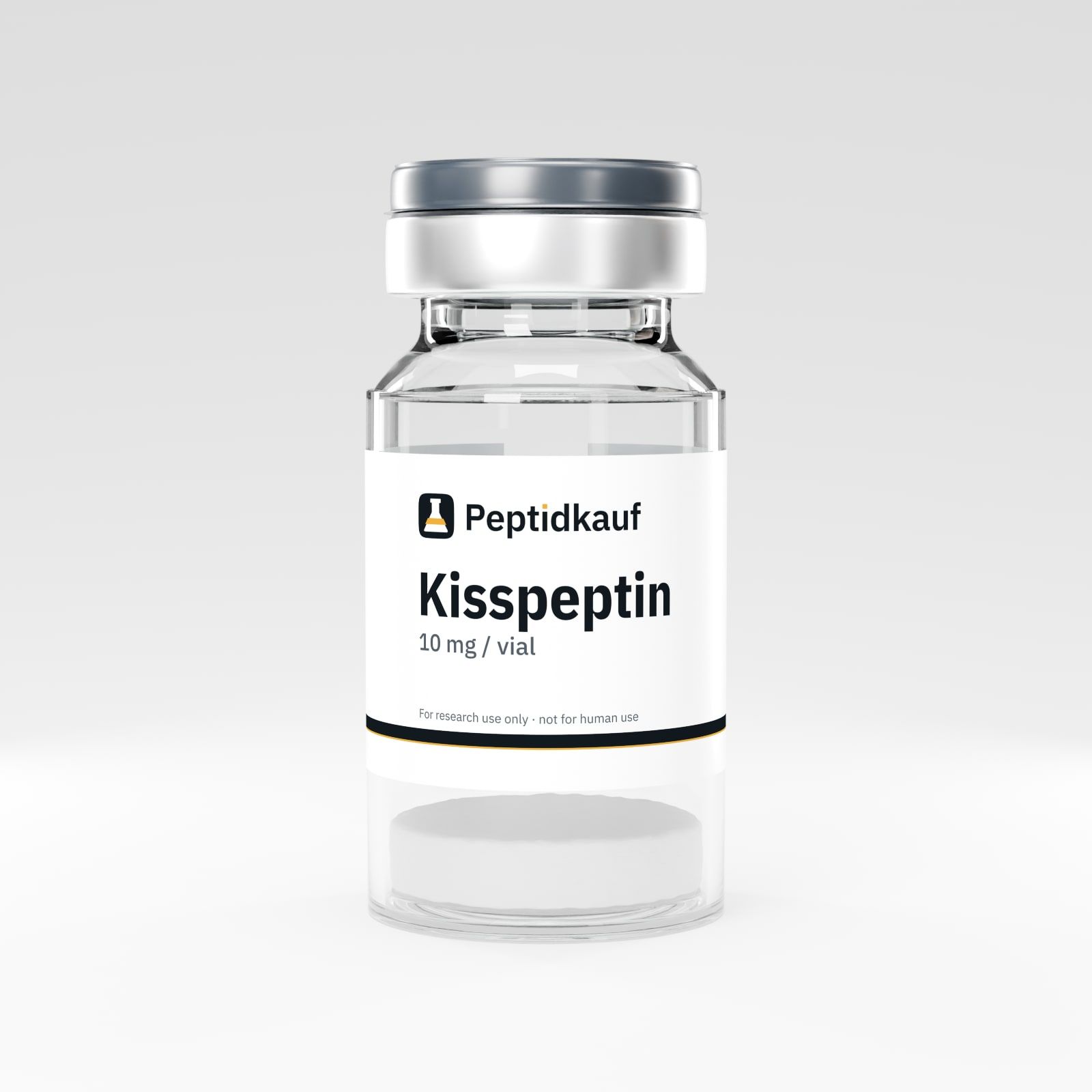 Kisspeptin 10 mg vial with Peptidkauf label and batch number