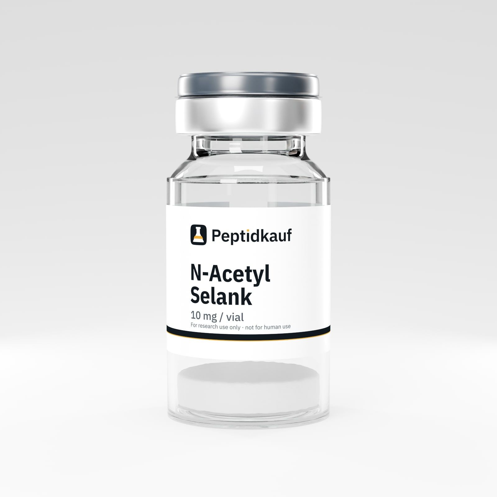 N-Acetyl Selank Amidat 10 mg mit Peptidkauf-Etikett