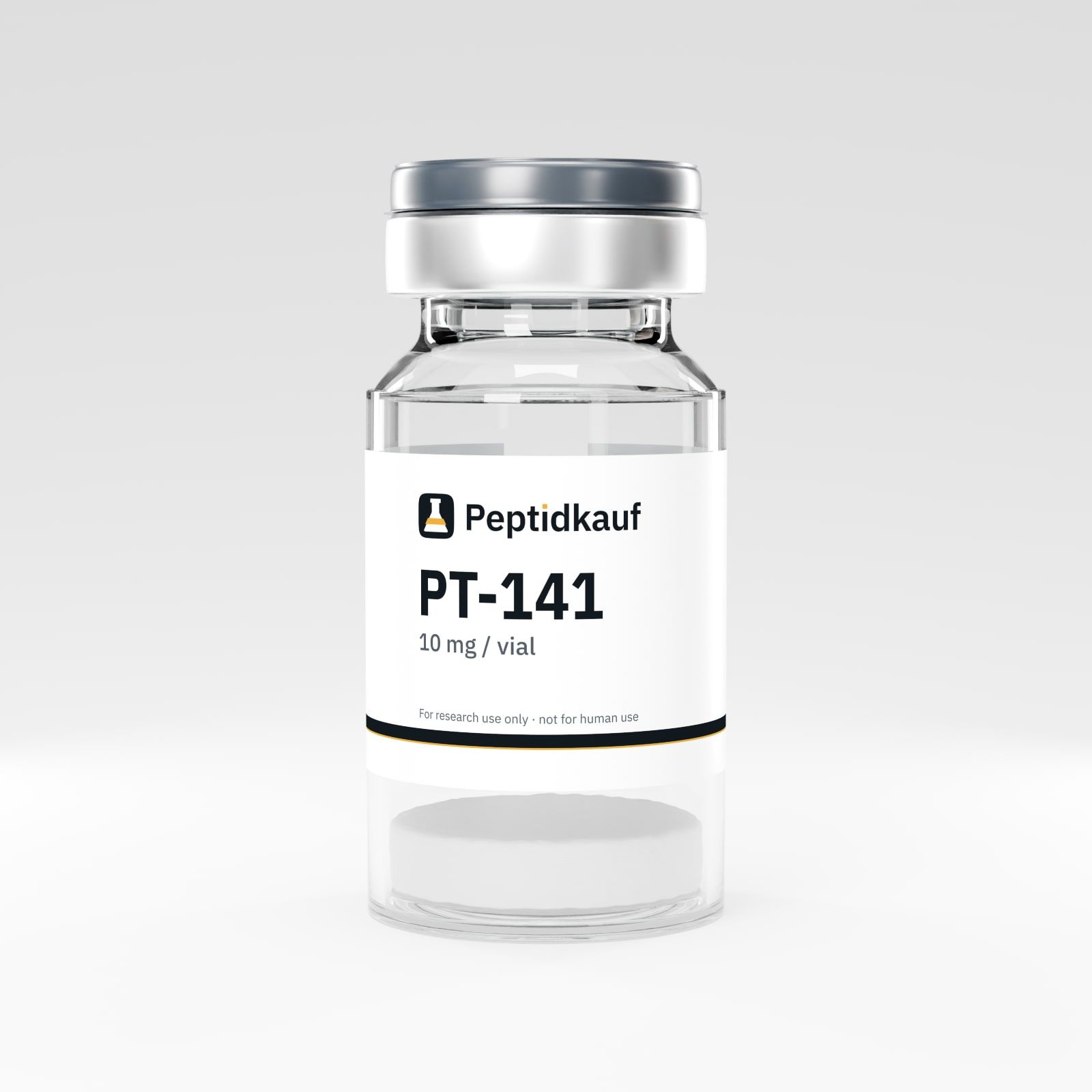 PT-141 10 mg vial with Peptidkauf label and batch number