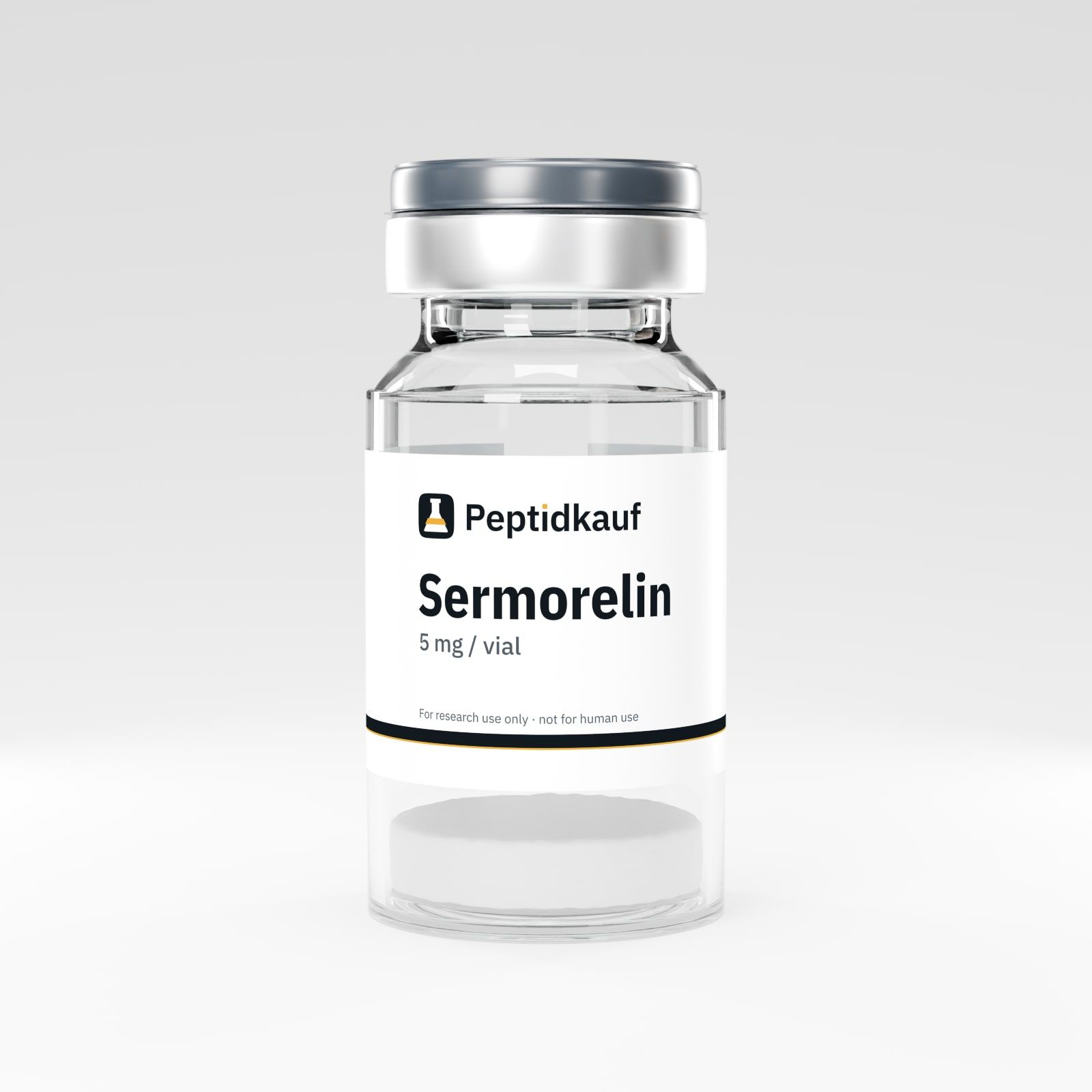 Sermorelin 5 mg mit Peptidkauf-Etikett
